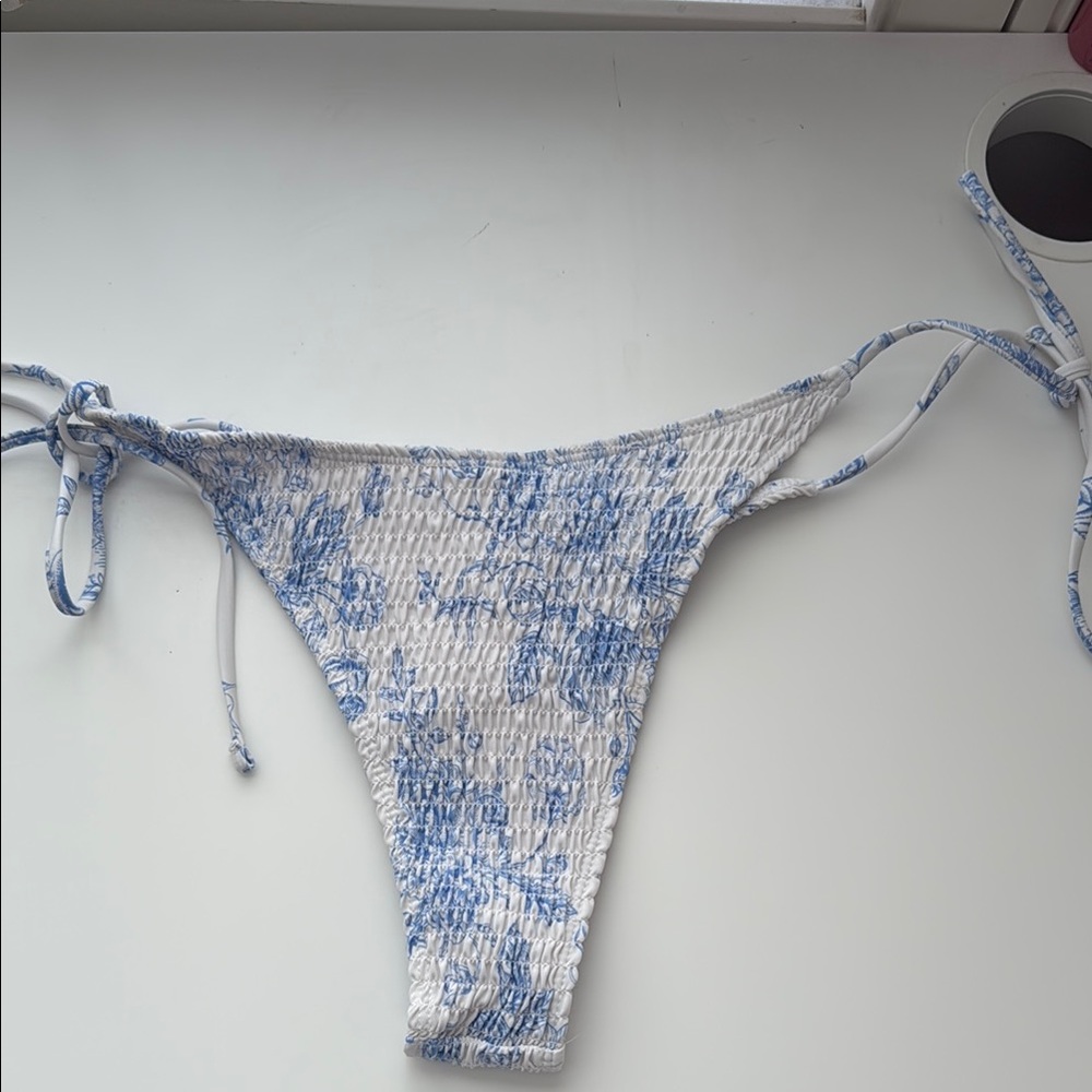 Blue Floral Women's Swim Bottom